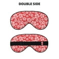 thumbnail image 2 of Naloa Red Hibiscus Flower Print Sleep Mask for Sleeper, Light Blocking Sleeping Eye Mask for Women Men, Eye Shade with Adjustable Strap for Travel, Nap,Meditation, 2 of 7