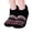 01#Black, variant on Low Cut Ankle Slipper Socks Sherpa Fleece Lined Fair Isle Pattern Non Slip Winter Warm House Socks M
