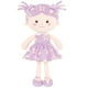 thumbnail image 2 of Onetoo Muñeca De Trapo Muñeca De Felpa Muñeca Suave para Niñas Primera Muñeca Bebé Felpa Durmiendo Abrazo Buddy Doll Wear Estrella Púrpura Vestido Sin Mangas 14"", 2 of 5