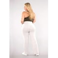 thumbnail image 4 of Sweater Knit Straight Leg Pants With Front Tie - Heather Light Gray, 4 of 9