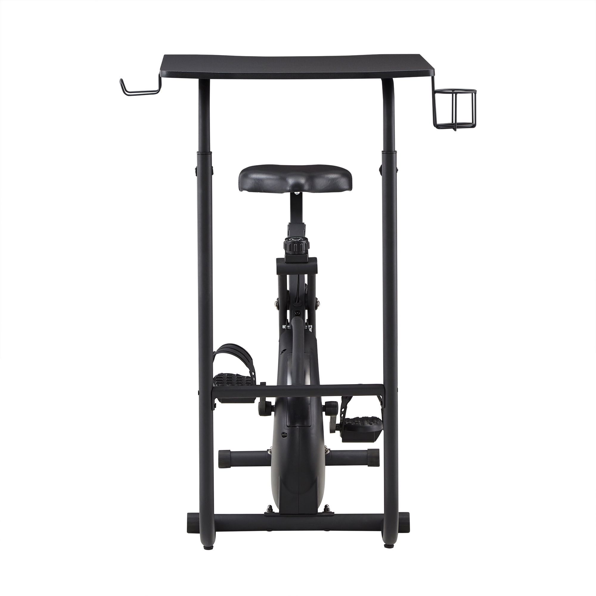Weston Home Huntley Exercise Bike Desk, Black Finish