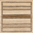 thumbnail image 1 of Ahgly Company Machine Washable Indoor Square Abstract Brown Area Rugs, 5' Square, 1 of 7