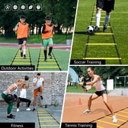 UHIAGREE Agility Ladder Speed Training Equipment,12 Rungs 19.7ft Football Ladder with Carry Bag