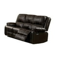 thumbnail image 4 of ACME Zuriel Contemporary PU Faux Leather Upholstered Motion Sofa in Brown, 4 of 5