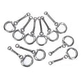 thumbnail image 1 of LEEYNEER 30pcs Snake Chain Key Ring Key Chains Bag Charms DIY Craft Silver, 1 of 5