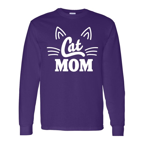 Inktastic Mothers Day Cat Mom Long Sleeve T-Shirt