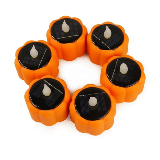 Battery Powered Halloween Lights Halloween Tealights 6Pcs Lights Led Lights Decor Solar Powered Halloween Lights Halloween Lights Solar Powered Led Lights Battery Powered