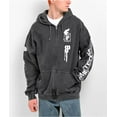 thumbnail image 3 of Linkin Park X Brooklyn Projects Men's Overspray Black Wash Zip Hoodie Sweatshirt (Small, Black Wash), 3 of 6
