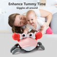 thumbnail image 4 of Toy Crawling Crab Tummy Time para niñas de 0 a 12 meses, color rosa, 4 of 6