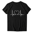 thumbnail image 6 of Otvok Valentine'S Day Fashion Crewneck Short Sleeve T-Shirt Casual Loose Shirt Tops for Women, 6 of 6