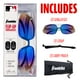 thumbnail image 2 of Gafas de sol Franklin Sports Oval MLB WHT DLX FLIP-UP blancas, 2 of 9