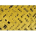 thumbnail image 1 of Ahgly Company Indoor Rectangle Abstract Yellow Modern Area Rugs, 2' x 4', 1 of 4