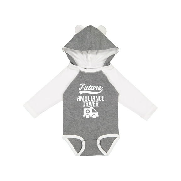 Inktastic Future Ambulance Driver Childs Boys or Girls Long Sleeve Baby Bodysuit