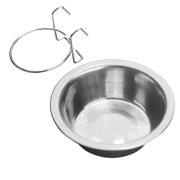 ACDANC Stainless Steel Hanging Pet Bowls for Dogs and Cats - Cage,Kennel,And Crate Feeder Dish for Food and Water Stainless Steel Dog Bowls