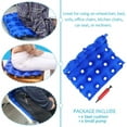 thumbnail image 3 of Topboutique Wheel Chair Air Cushion Inflatable Seat Mattress Anti Bedsore Prevent Decubitus (Waffle),Inflatable Seat Cushions Ideal for Prolonged Sitting with Pump 17.8 x 17.8 in,Blue, 3 of 8