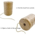 thumbnail image 4 of Natural Jute Twine 600 Feet Long Colored Twine Rope for Crafts Gift Wrapping Packing Gardening and Wedding Decor (Black), 4 of 11