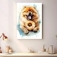 thumbnail image 2 of Chow Chow Art Canvas Fun Popcorn, Donuts and Lollipops Dogs. Watercolor Art Print, Canvas Canvas for wall decor living room, Bedroom, Bathroom. Funny Wall Art Decor, 2 of 4