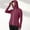 Wine, variant on Women's Jackets Lightweight Athletic Under $15 with Hood Solid Color Long Sleeve Hooded Thumb Buckle Sun Protection Clothing