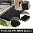 thumbnail image 3 of Furrygo Black Chenille Bathroom Rugs, Thick Soft Absorbent Bath Rugs, Machine Washable Bath Mats for Bathroom Floor, Tub and Shower, 3 of 8