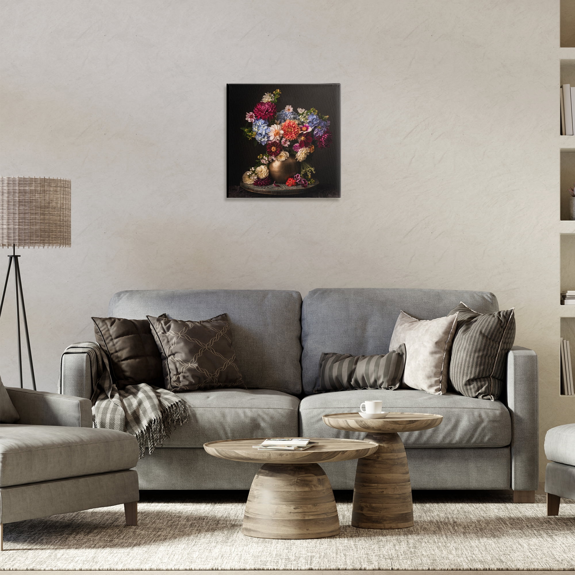 Stupell Industries Assorted Flowers Arrangement Plants & Flowers Photography Wrapped Canvas Art Print Wall Art, 17 x 17