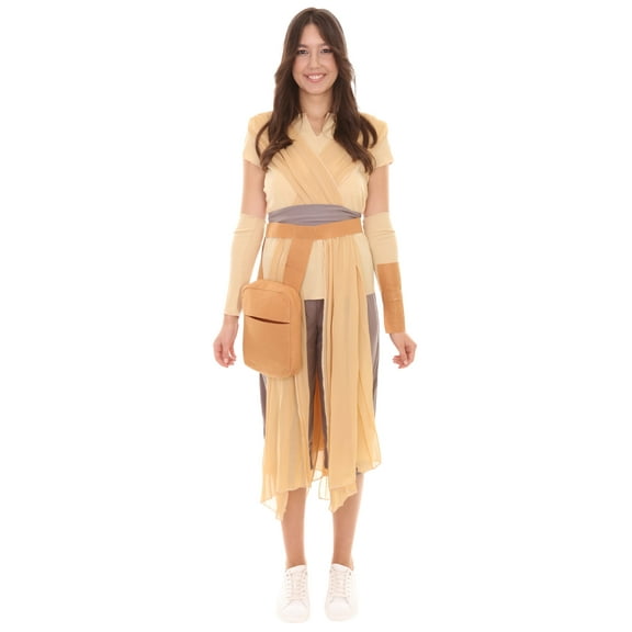 HPO Adult Women's Sandstorm Scavenger in Beige Attire - Synthetic Fabric Costumes for Halloween - Medium