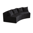thumbnail image 5 of Newest Corduroy Curved Sectional Sofa With Four Pillows,Curved Symmetrical Modular Semi Circular Sofa Sectional For Bedroom, Living Room, Office For Leisure Or Nap, Reading Room, And Lobby, 5 of 5