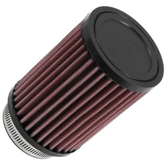 K&N Universal Clamp-On Air Filter: High Performance, Premium, Washable, Replacement Filter: Flange Diameter: 3 In, Filter Height: 4 In, Flange Length: 1.75 In, Shape: Round Tapered, RU-3700