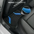 thumbnail image 6 of Road Comforts Heavy Duty Rubber Floor Mats Blue Aluminum Film Car Mats Set, Front and Rear Car Mats, 6 of 9