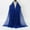 Blue, variant on Daolelai Women's Casual Solid Color Headscarf Pleated Long Scarf