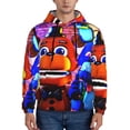 thumbnail image 2 of Lsque Five Nights At Freddy'S Pattern Casual Men's Hoodie,Hooded Sweatshirt with Kangaroo Pocket,Pullover Hoodie-XX-Large, 2 of 8