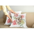 thumbnail image 2 of Ambesonne Rose Throw Pillow Cover 2 Pack, Tender Bloom Skull, 18", Multicolor, 2 of 5