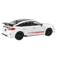 thumbnail image 4 of 2025 Honda Civic Type R FL5 "Ultimate Edition" White with Red Stripes and Black Top 1/64 Diecast Model Car by Paragon Models, 4 of 6
