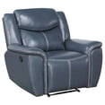 thumbnail image 3 of Sloane Upholstered Padded Arm Recliner Chair Blue, 3 of 9