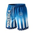 thumbnail image 2 of Dwelliawo 250 Anniversary Usa Mens Shorts Patriotic 250 anniversary usa flag White Shorts Men Drawstring Loose Fit Lightweight Elastic Waist Mens Vacation Shorts With Pockets Sky Blue 4XL, 2 of 6