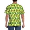 thumbnail image 3 of Vsdgher Kiwi and Avocado Print Men's Dry Fit Mesh Athletic Shirts Moisture Wicking Tennis T-Shirt Tops, 3 of 9