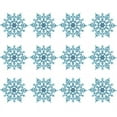 thumbnail image 2 of 4-Inch Plastic Glitter Snowflake Christmas Ornaments Xmas Tree Decor 12pcs, 2 of 6