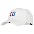 thumbnail image 2 of Cuba CUB Flag Embroidered Solid Cotton Pro Style Cap - White OSFM, 2 of 5