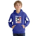thumbnail image 2 of NEBWOAK Boys Girls Halloween Ghost Hoodie, Blue Spooky Era Graphic Pullover Sweatshirt for Fall Casual Wear,Size 2-3T, 2 of 5