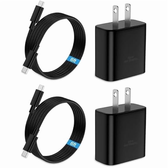 can 45W Fast Charger USB C Compatible with Samsung Charger with 6FT Type C Charging Cable Compatible with Samsung