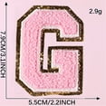 thumbnail image 3 of A-Z Letter Patches Iron On Chenille Glitters Letters Patches Initial Patch Decorative Repair Embroidered Patches Sewing On Patches Applique for Clothing Hats Shirts Jeans Shoes Bags., 3 of 5