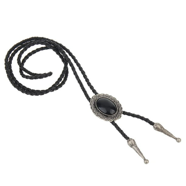 Collar de bolo jinwen Vaquero Occidental Hombre Plata Antigua
