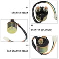 thumbnail image 2 of LOVEVER Starter Solenoid Relay 12V Replacement Start Starting Solenoid Relay for ATV, 2 of 6