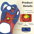 thumbnail image 3 of East doll 6V Electric Wiggle Car, Ride on Toys for Toddlers Ages 3+, Electric Car for Kids, Toddler Car, 2 Speed, Flashing Wheels, Bluetooth, Kid Ride on Car, 2.8-4.1 Mph, Red&Blue, 3 of 8