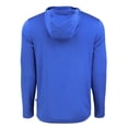 thumbnail image 3 of Men's Cutter & Buck Blue North Carolina A&T Aggies Coastline Epic Comfort Eco Recycled Long Sleeve Hoodie T-Shirt, 3 of 3