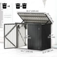 thumbnail image 3 of Outsunny Abri de Rangement Extérieur Verrouillable pour 2 Bacs à Ordures, 3 of 10