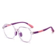 thumbnail image 1 of Gafas planas ultraligeras antiluz azul unisex con montura de silicona multilateral de moda para niños, 1 of 5