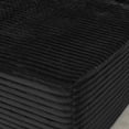 thumbnail image 3 of Kepooman Compressed Seating Sofa with Two-seater and Made of Velvet Fabric, Boneless Couch with No Assembly Required for Indoor, Living Room, Bedroom, Black, 3 of 7