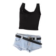thumbnail image 1 of Conjunto de ropa de muñeca Hugo 1/6 mezclilla azul claro, 1 of 10