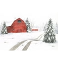 thumbnail image 2 of Popp, Grace 24x19 White Modern Wood Framed Museum Art Print Titled - Evergreen Farm II, 2 of 4
