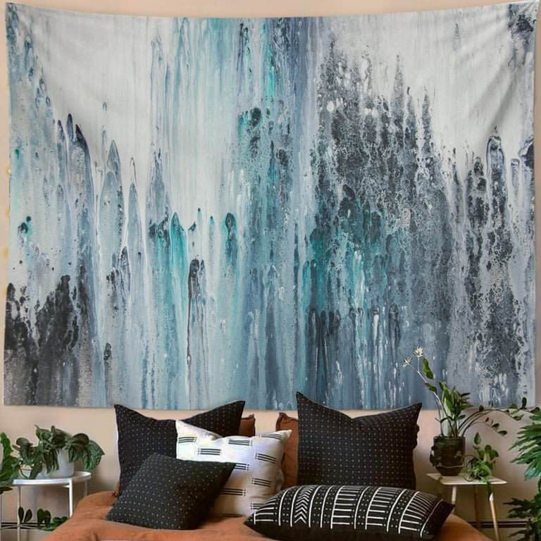 Blue and gray tapestry sale